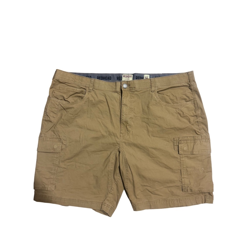 Redhead Mens Tan Khaki Cargo Shorts Size 44 Stretch Cotton 612RHS24-8110